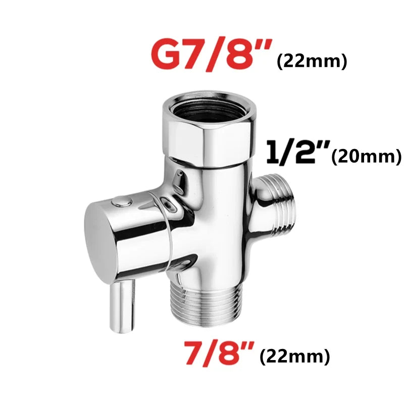 Bidet T Adapter 3-Way Water Diverter Valve For Hand-Held Bidet Sprayer Fall 2026 Household Upgrade