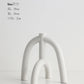 Ceramic Candle Holders Kit Of 3 White Scandinavian Minimalist Candle Stands Fall 2025 Contemporary Centerpiece Gift