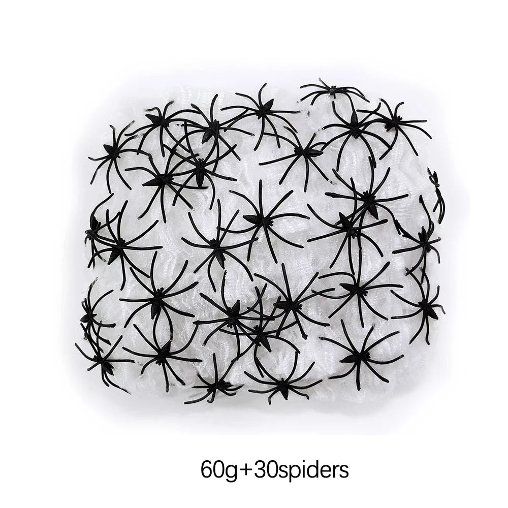 Spider Halloween Web with Spiders - Haunted House Outdoor/Indoor Decor