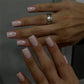 Press On Nails Short Square White Minimalist False Nail Tips Kit Spring 2026 Reusable