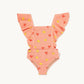 Light unisex one-piece swimsuit - casual cut, nylon, beach & pool wear for kids