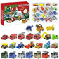 Calendar Advent Car Toys Box Kids 24 Day Christmas Gift