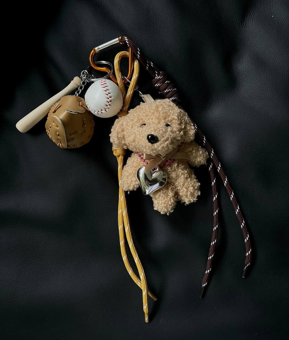 Baseball Plush Dog Key Chain Bag Charm Sport Cute Accessory