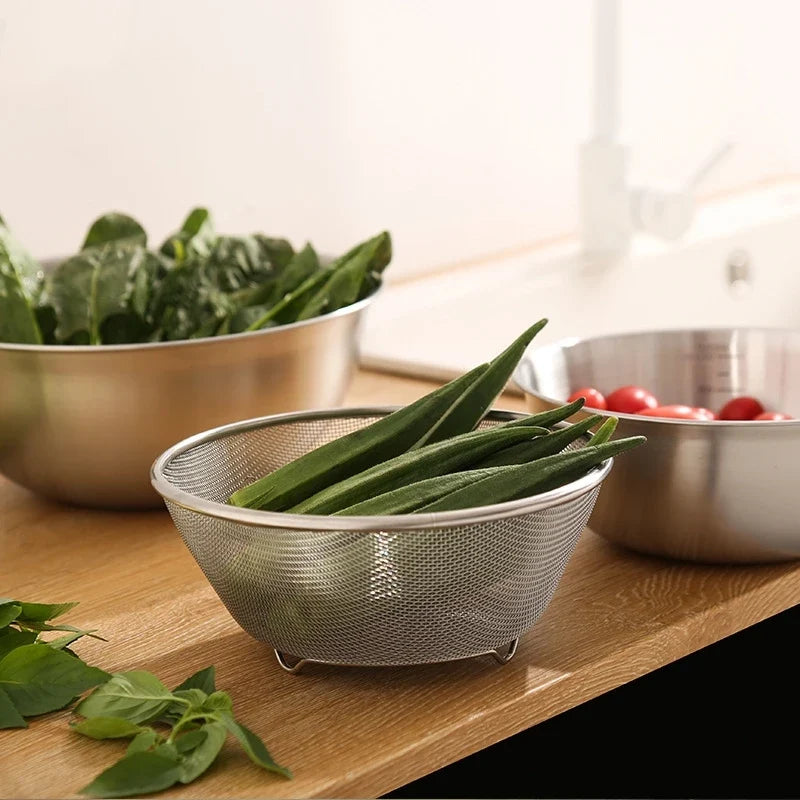 Stainless Steel Drain Basket Colander and Strainer, Spring Cleaning 2026 Eco Friendly Kitchen Device