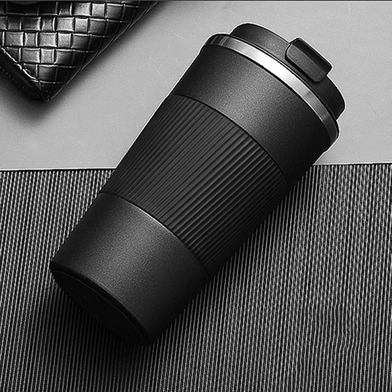 510ml Double Stainless Steel Coffee Thermos Mug - Leak-Proof Travel Flask, Anti-Slip Insulated Water Bottle, BPA Free