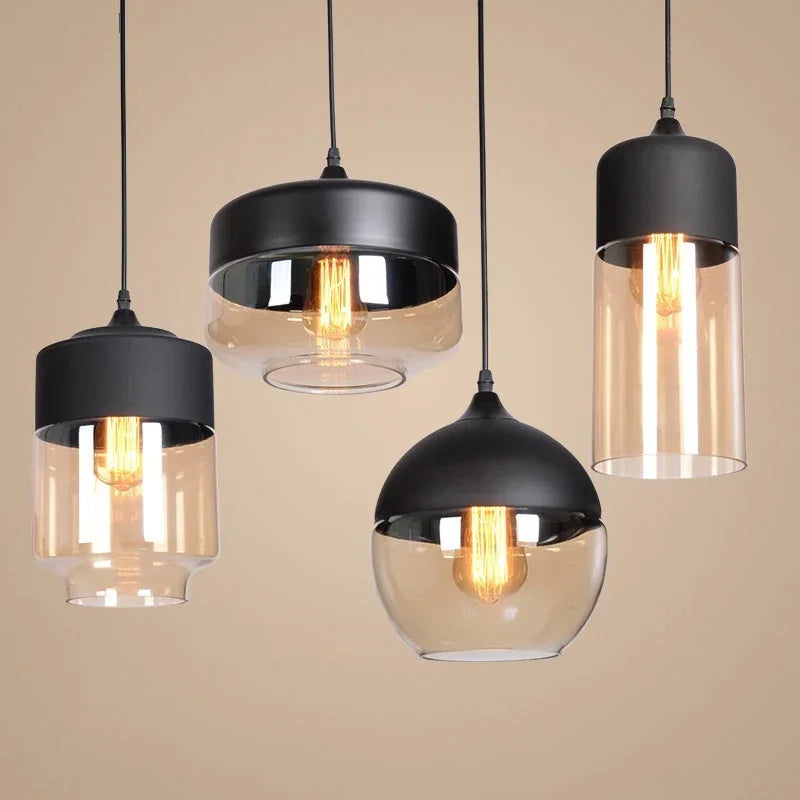 Pendant2026 Edition Light Glass Chandelier E27 For Dining Room Cafe Hotel Living Room Kitchen Island Contemporary Farmhouse Fall
