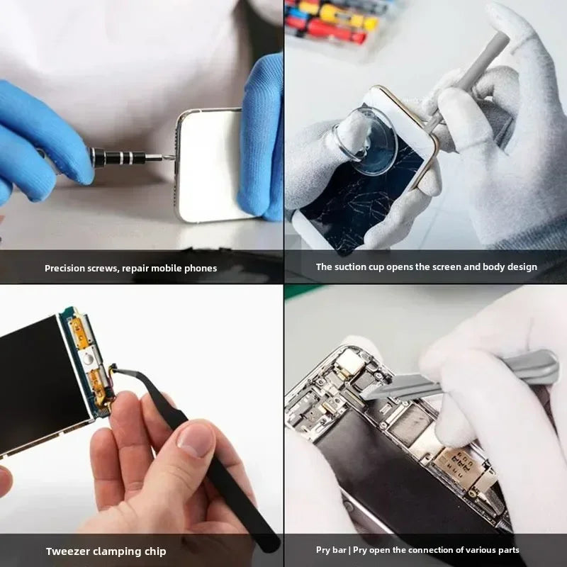 Magnetic Accurate Screwdriver Kit Insulated 115 in 1 Electronics Repair Kit Back To School 2025 Laptop Phone Repair