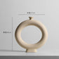 Ceramic Vase Embryo Sculptural Tabletop Vase Scandinavian Minimalist Household Decor Fall 2025 Ideal For Dry Flower Display