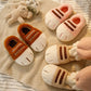 Plush Unisex Slippers For Kids - Cozy Cat Design, Plush Lining, Indoor Wear At Household