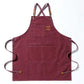 Canvas Apron Flexible Crossback Work Apron For Kitchen Chef Restaurant Cafe Fall 2025 Sturdy Pockets