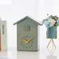 Cuckoo Wall Clock 20x25cm Muted Green Contemporary Hanging Household Clock Fall 2025 Whimsical Quartz Pendulum Gift