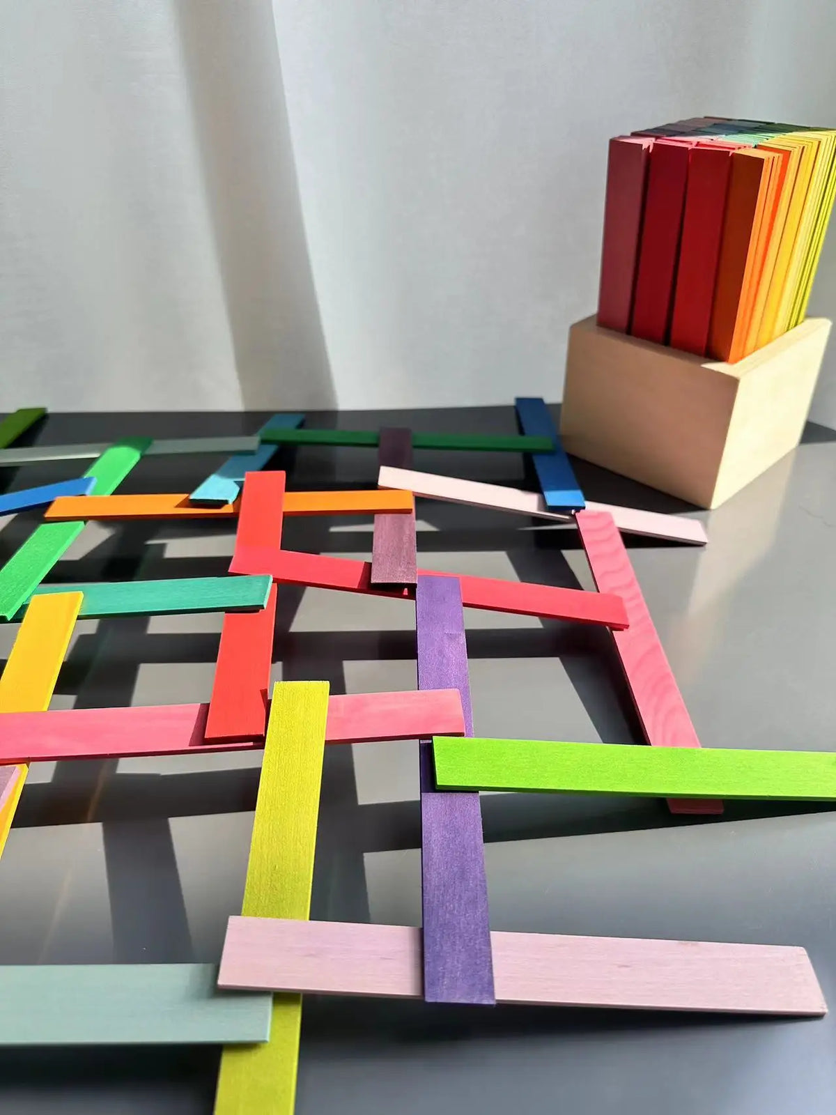 Wooden Building Blocks Pastel Scandinavian Stacking Play Kit Fall 2025 Eco Friendly Imaginative Play Gift