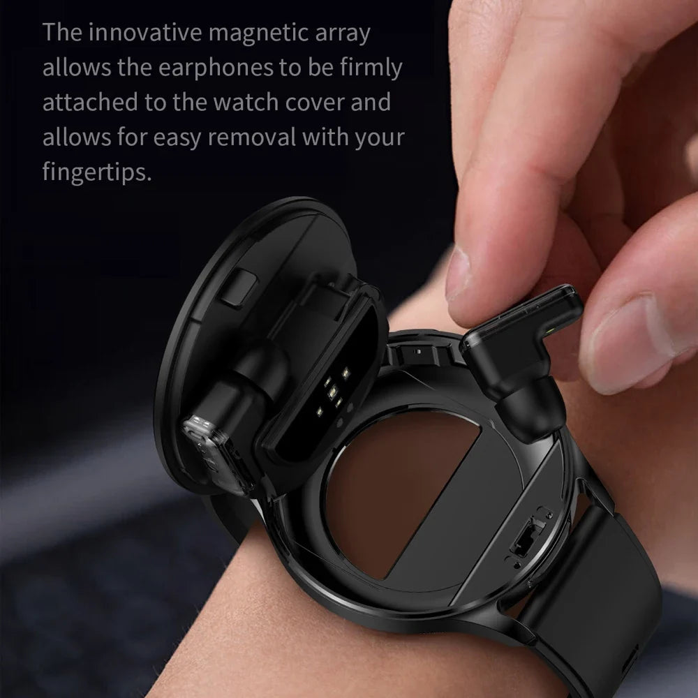Smartwatch2026 Edition With TWS Earbuds 1.39 Inch Touch Screen Heart Rate Monitor Multi Sport Mode 300mAh Battery Fall
