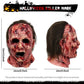 Mask Halloween Full Head Realistic Zombie Clown Horror Mask Halloween 2025 Scary Cosplay Party Prop