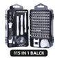 Motor-Driven Screwdriver Kit 115/117-In-1 - Multifunction Device Kit For Household PC And Phone Repair DIY Gift Idea