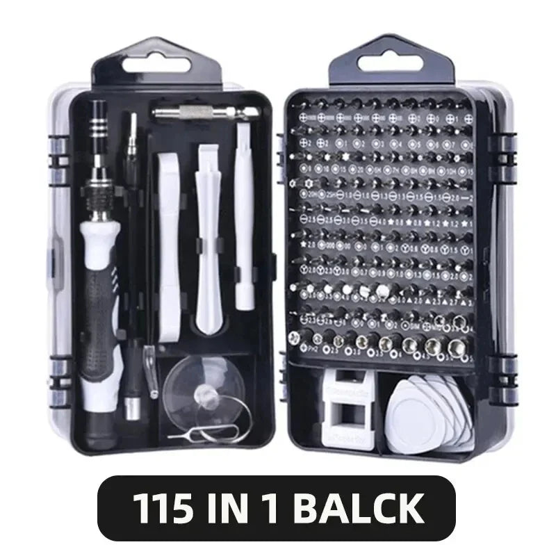 Motor-Driven Screwdriver Kit 115/117-In-1 - Multifunction Device Kit For Household PC And Phone Repair DIY Gift Idea