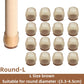 Floor Protectors Chair Feet Leveling Mat 2026 – Silicone Anti-Slip Furniture Leg Pads 16-Pack