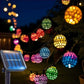 Solar2026 Edition String Lights Moroccan Ball LED Outdoor Water-Resistant 8 Modes Garden Party Christmas Decor