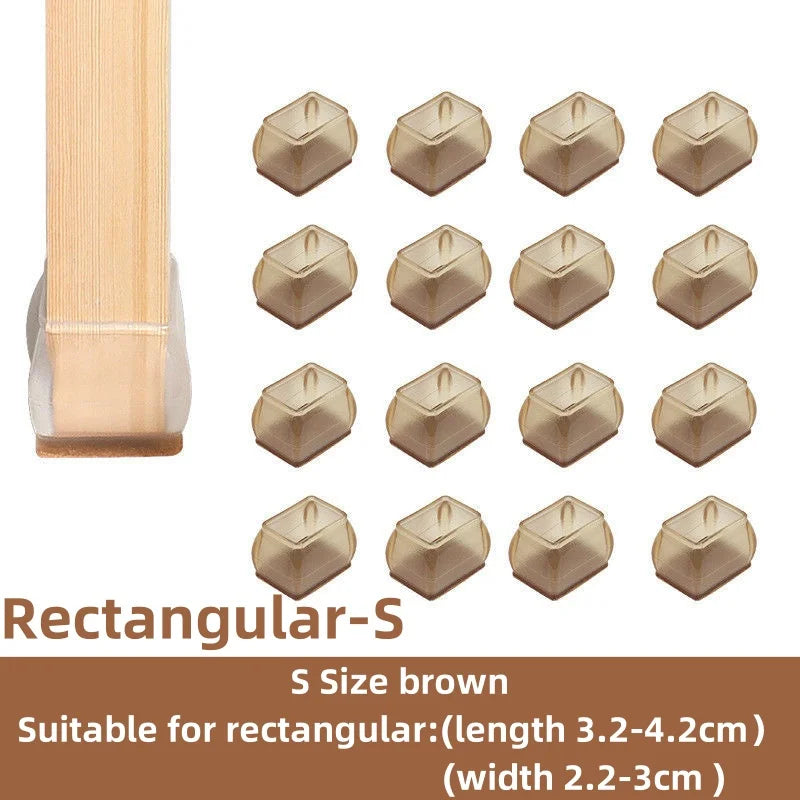 Floor Protectors Chair Feet Leveling Mat 2026 – Silicone Anti-Slip Furniture Leg Pads 16-Pack