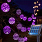 Solar2026 Edition String Lights Moroccan Ball LED Outdoor Water-Resistant 8 Modes Garden Party Christmas Decor