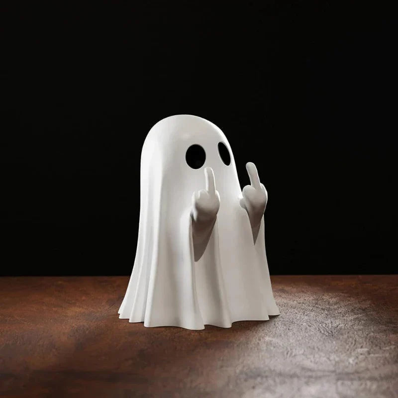 Finger Middle Ghost Statue Resin Halloween 2025 Centerpiece