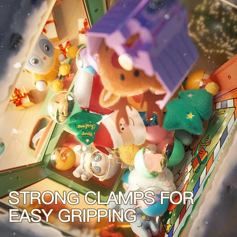 Christmas Doll Claw Machine Top-Grade Kit B - Coin Operated Fun Toy for Kids, Festive Gift Idea