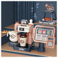 Pretend Play Coffee and Bakery Kit with Cash Register and Kitchen Accessories for Kids
