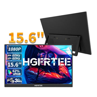 Travel-Friendly 15.6 Inch FHD IPS Monitor Dual Screen USB C