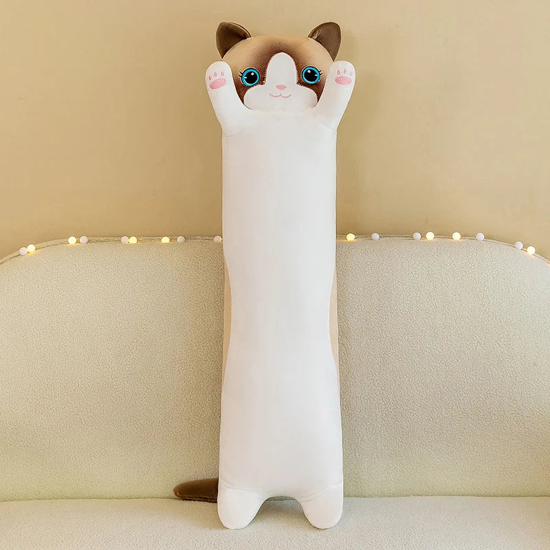 Adorable Plush Cat Plush Pillow - 50-130cm (19.6-51.1 inch) Cushion for Office Naps, Great Gift for Kids and Girls
