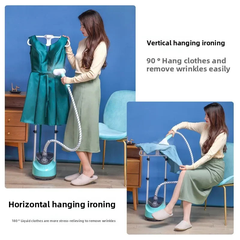 Steamer Garment Dual Rod Standing Upright Ironing System Fall 2025 1.8L Water Tank Fast Heating 2000W