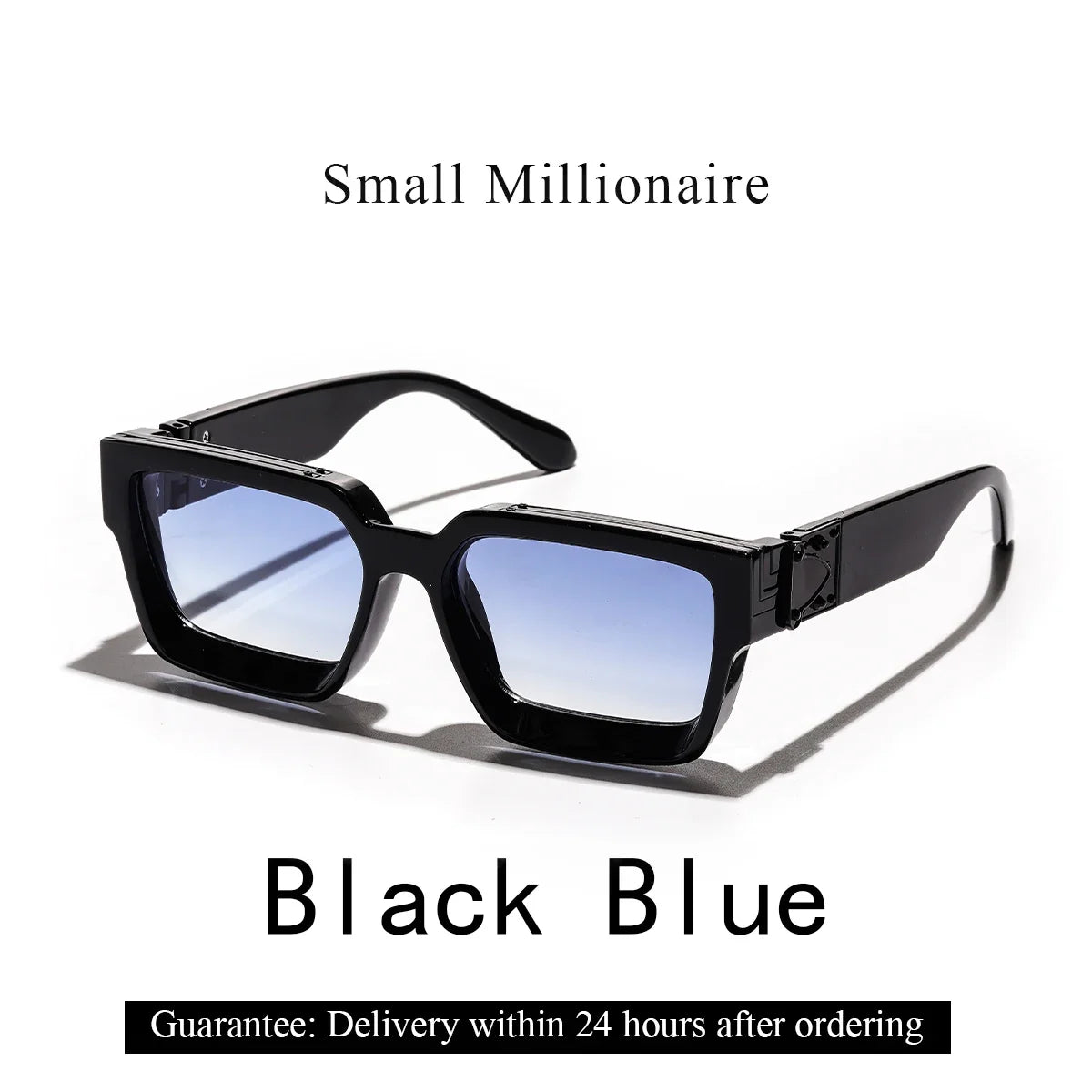 Sunglasses Black Retro Square Shades Deluxe Fashion Eyewear Fall 2026 Trend Gift Idea