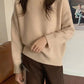 Oversized Cozy Women’s Pullover Sweater - Round Neck Knit