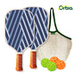 Pickleball Paddle Kit with 2 Sturdy Paddles and 4 Outdoor Balls for Recreational Play - Light and Cozy