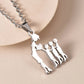 Mother's Day Gift Children Family Stainless Steel Jewelry – Silver Stainless Steel Mother & Kids Pendant Necklace