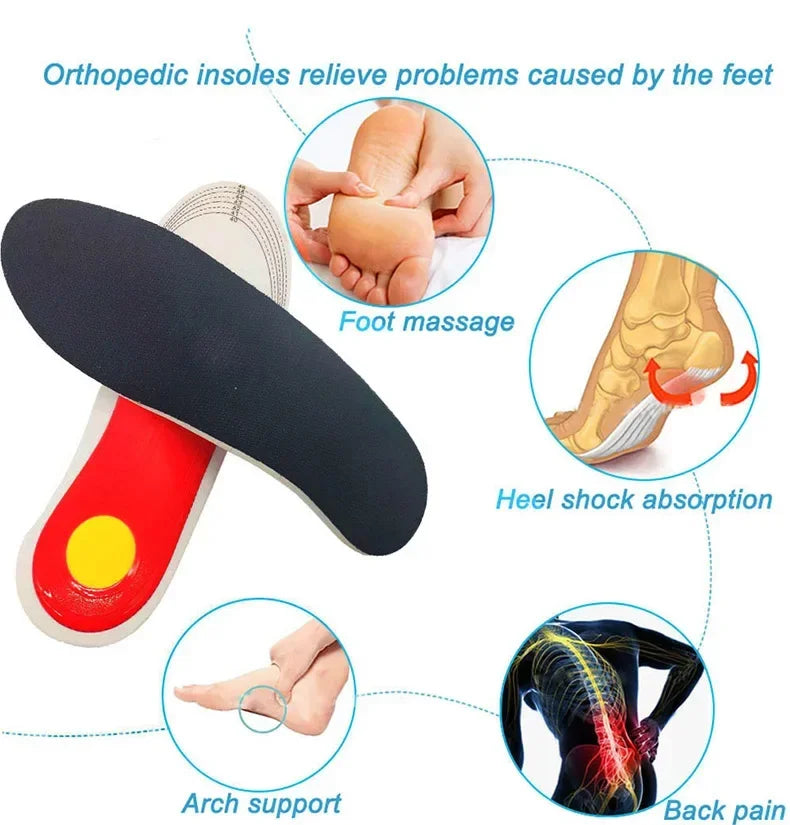 Shock Orthopaedic Absorbing Insoles With Arch Support Plantar Fascia Insole