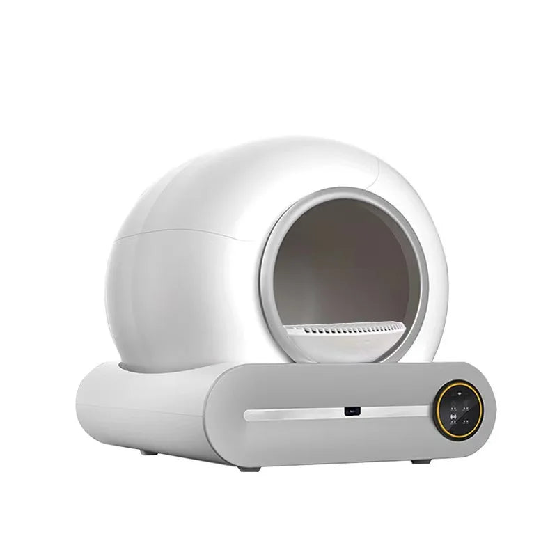 Automatic2025 Edition Cat Litter Box 65L Capacity Self Cleaning Fully Enclosed Cat Toilet Odor Control Smart Household