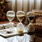 Timer Hourglass 30-Minute Moire Ripple Glass Hourglass Decor Fall 2025 Coffee Shop Centerpiece And Functional Timer Gift