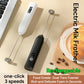 Hand-Held Foam Maker Egg Beater Coffee Drink Wand 2026 – USB Battery-Powered Motor-Driven Milk Frother 3-Speed