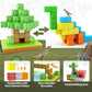 Magnetic Building Blocks Kit - Mine World Construction Toy for Girls, Ages 3+, DIY STEM Montessori Sensory Play