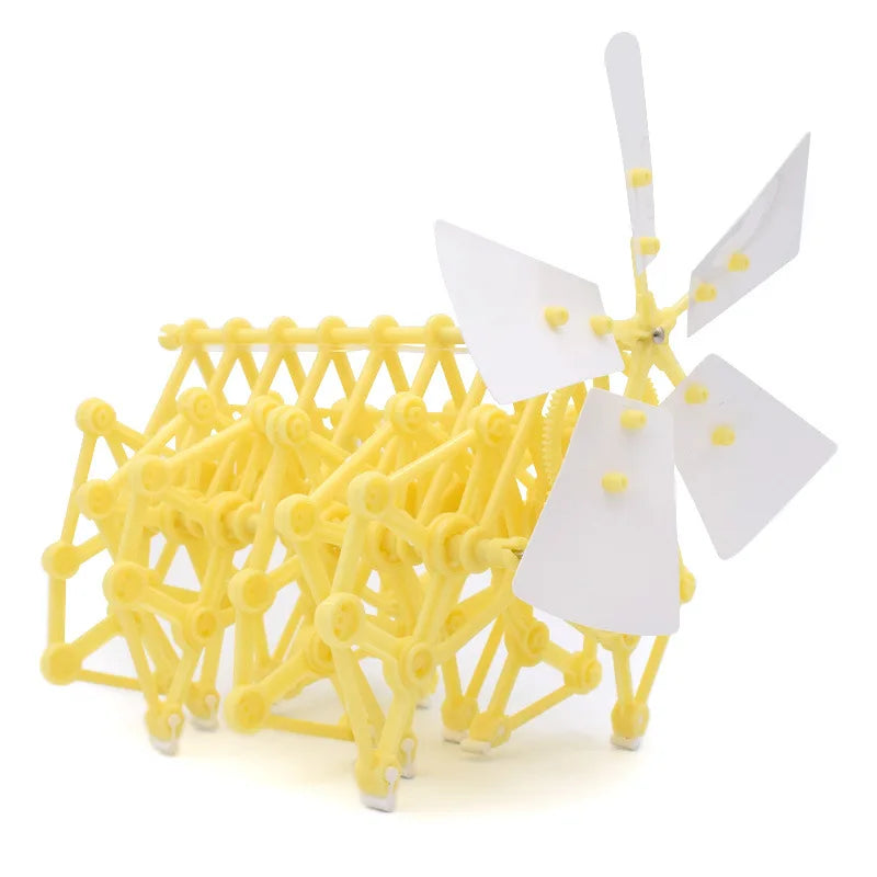 Wind Powered Robot Kit DIY Bionic Walking Toy STEM Experiment Summer 2025 Hands On Non Motor-Driven Gift