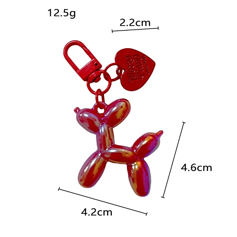 Dog Balloon Keychain Resin Cute Bag Pendant Fall 2025 Gift