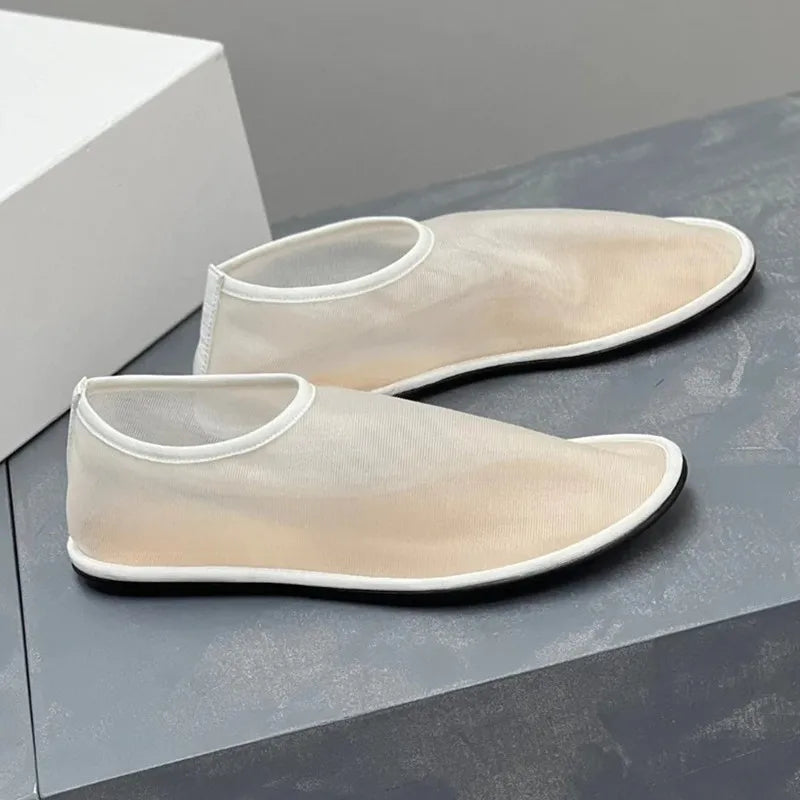 Women Breathable Mesh Ballet Flats - Slip On, For Summer