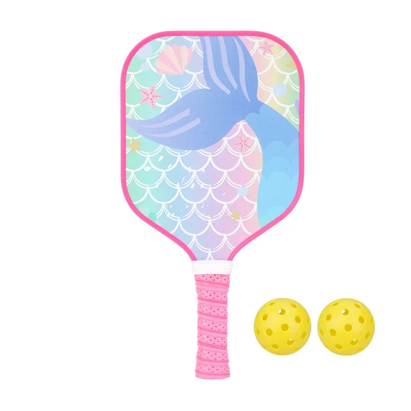 Variant image for Lightweight Kids Pickleball Paddles Set with Small Grip, Honeycomb Core, Fiberglass, Ages 6-12, Includes 2 Paddles and 2 Balls-20