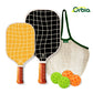 Pickleball Paddle Kit for Family, Sturdy Glass Fiber with 13mm PP Core, Light Outdoor Pickleball Equipment