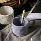 Ceramic Mug 300ml Porcelain Ring Handle Speckled Handmade Contemporary Coffee Cup Fall 2025 Cozy Gift