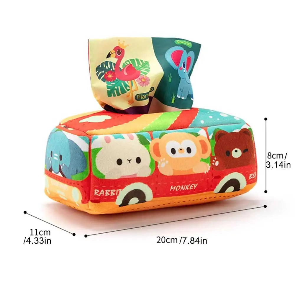Cloth Montessori Tissue Box Toy Newborn Sensory Toys