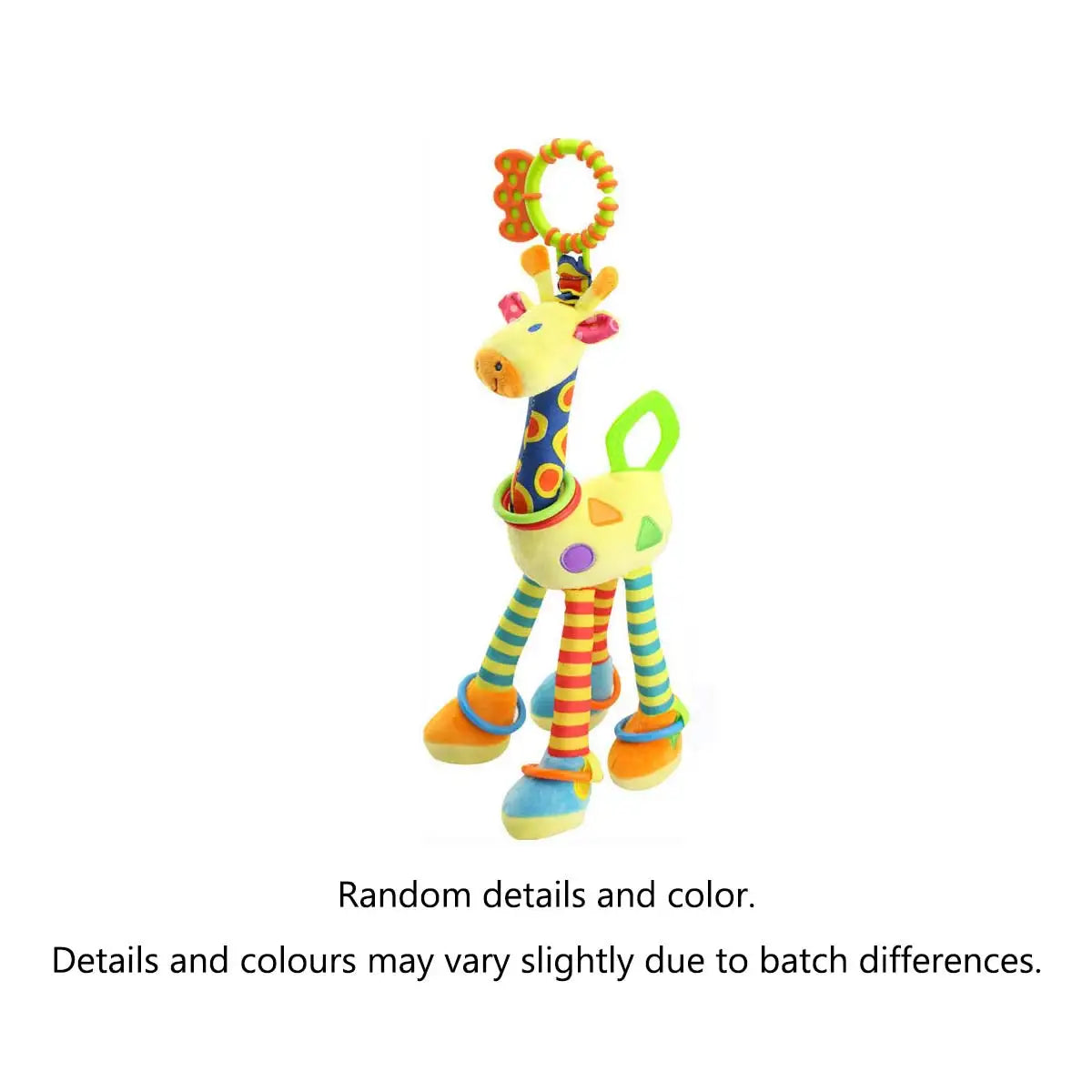 Plush Giraffe Baby Rattle Hanging Plush Newborn Sensory Toys