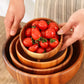 Wooden Acacia Bowl Japanese Style Salad Bowl Ramadan