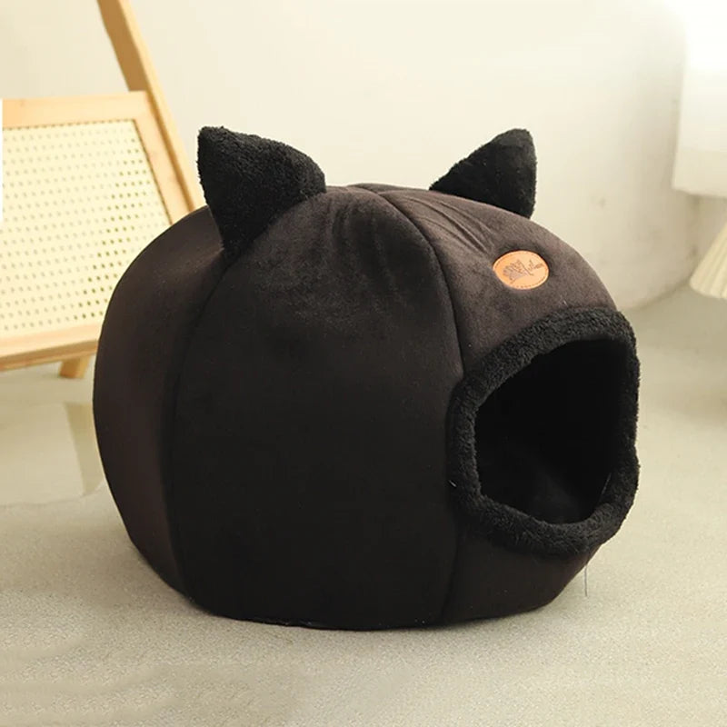Deep New Sleep Comfort Cat Bed - Cozy Indoor Cave Nest for Pets