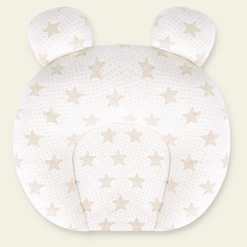 Organic Latex Baby Head Support Pillow - Pediatrician-Recommended Sleep Aid for Flat Head Prevention